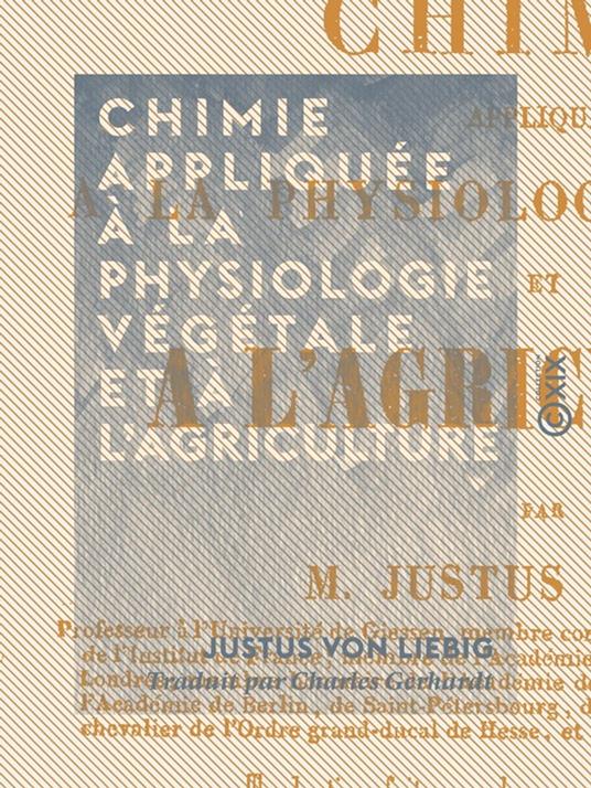 Chimie appliquée à la physiologie végétale et à l'agriculture