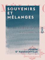 Souvenirs et Mélanges
