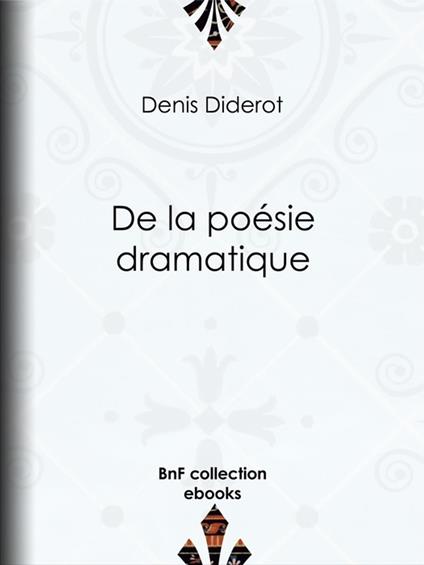 De la poésie dramatique