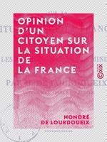 Opinion d'un citoyen sur la situation de la France - Et particulièrement sur les défections dans le ministère
