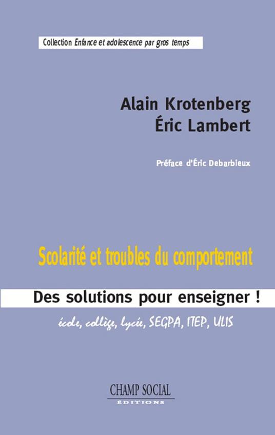 Scolarité et troubles du comportement