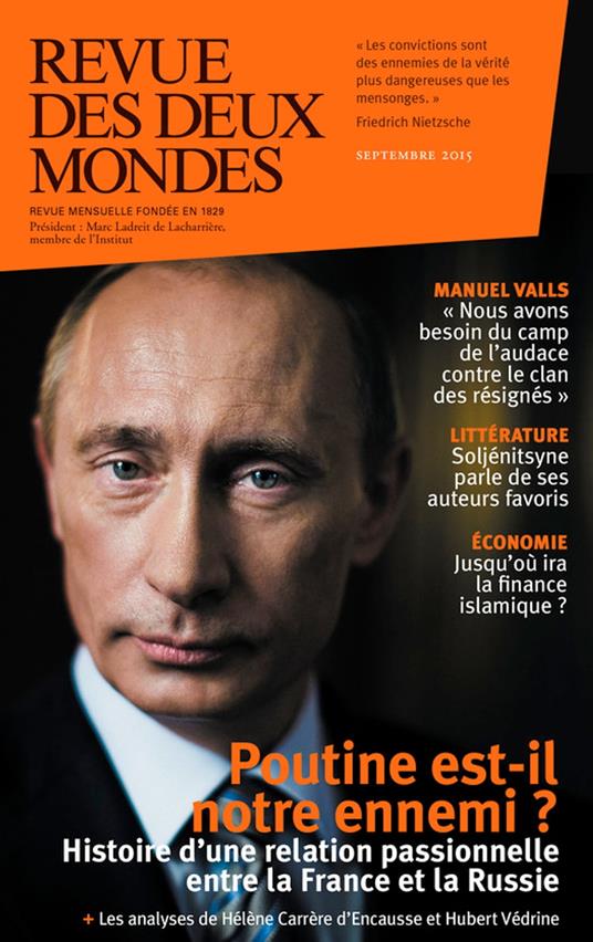 Revue des Deux Mondes septembre 2015