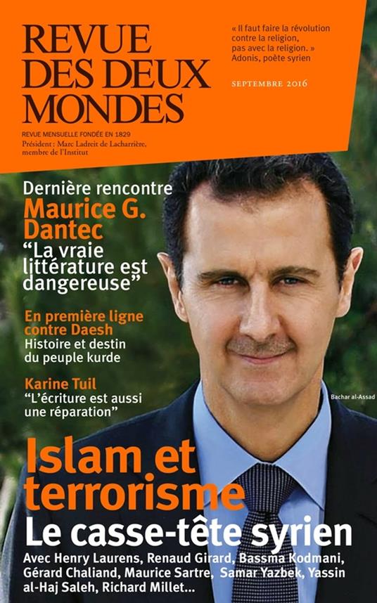 Revue des Deux Mondes septembre 2016