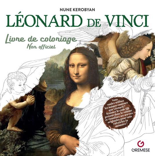Léonard de Vinci. Livre de coloriage. Non officiel - Nune Kerobyan - copertina