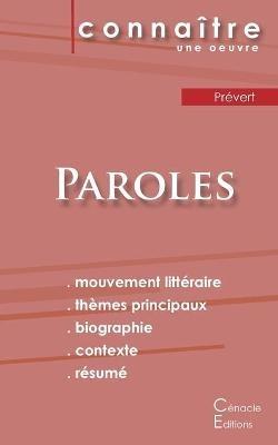 Fiche de lecture Paroles de Prévert (Analyse littéraire de référence et résumé complet) - Jacques Prévert - cover