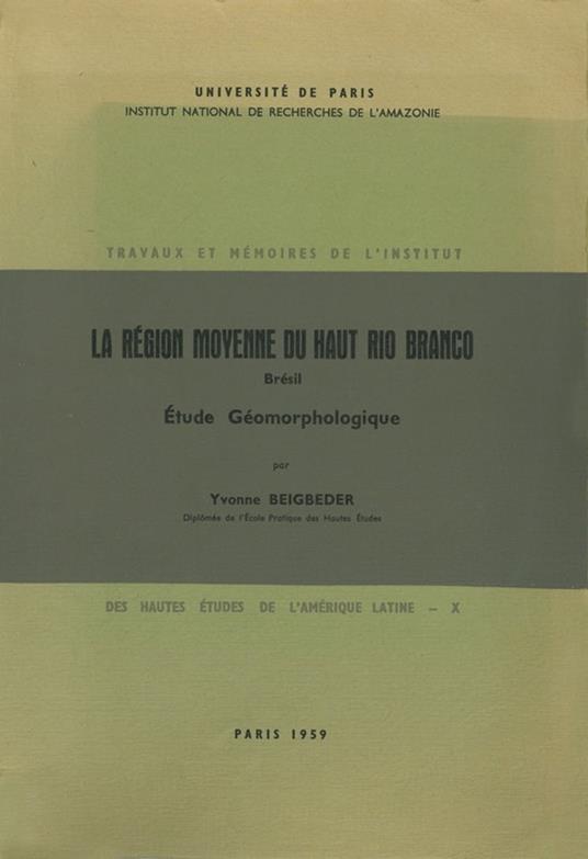 La région moyenne du Haut Rio Branco, Brésil