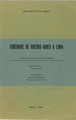 Itinéraire de Buenos-Aires à Lima