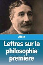 Lettres sur la philosophie première