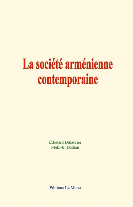 La société arménienne contemporaine