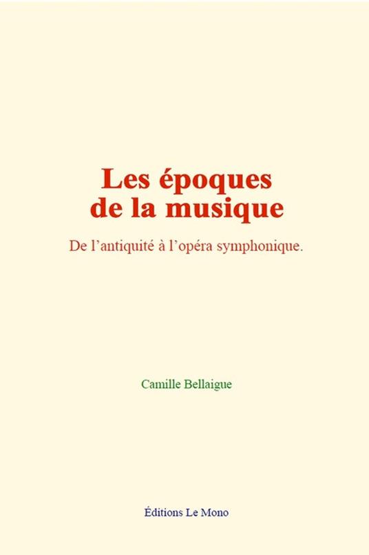 Les époques de la musique