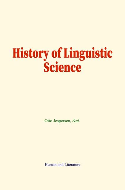 History of Linguistic Science