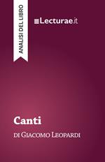 Canti - Giacomo Leopardi (analisi del libro)