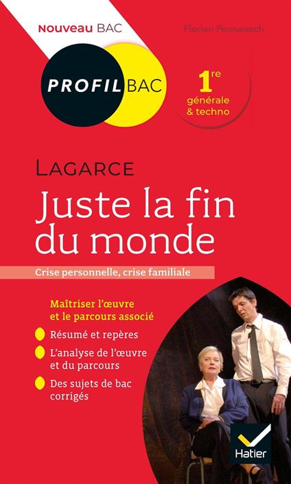 Profil - Lagarce, Juste la fin du monde