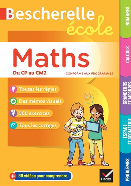 Bescherelle école - Maths (CP, CE1, CE2, CM1, CM2)