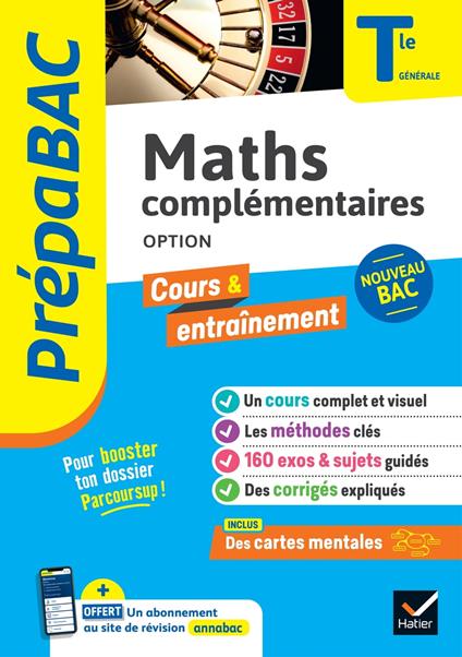 Prépabac - Maths complémentaires (option) Tle générale - Bac 2026