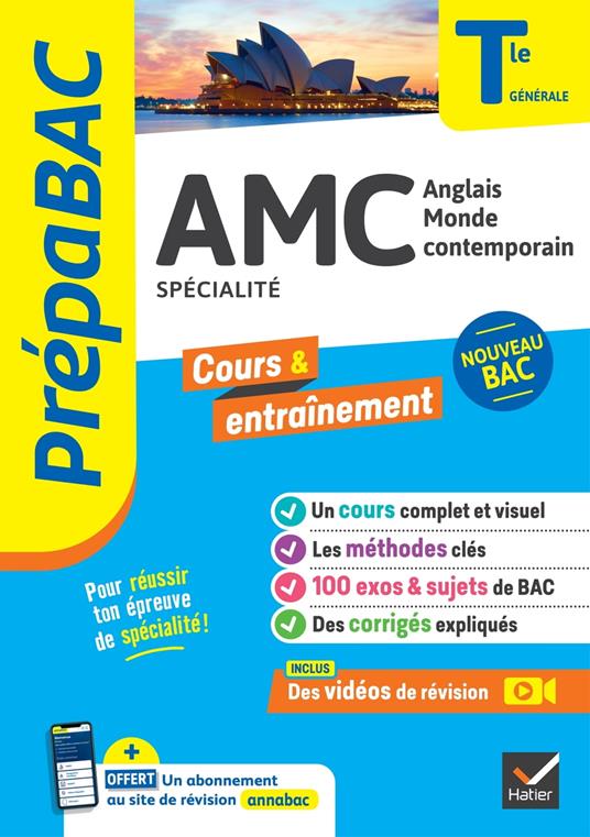 Prépabac - AMC (Anglais monde contemporain) Tle générale (spécialité) - Bac 2026