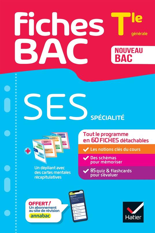 Fiches bac - SES Tle (spécialité) - Bac 2026
