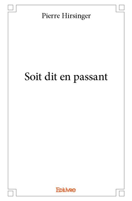 Soit dit en passant