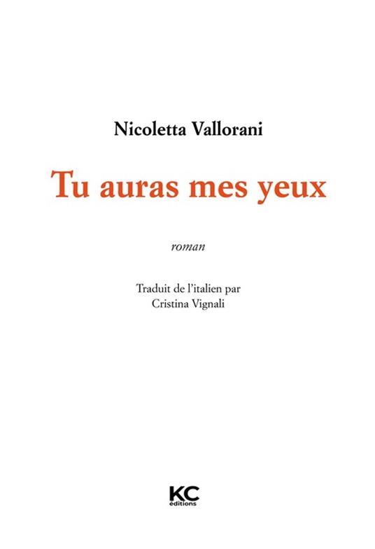 Tu auras mes yeux