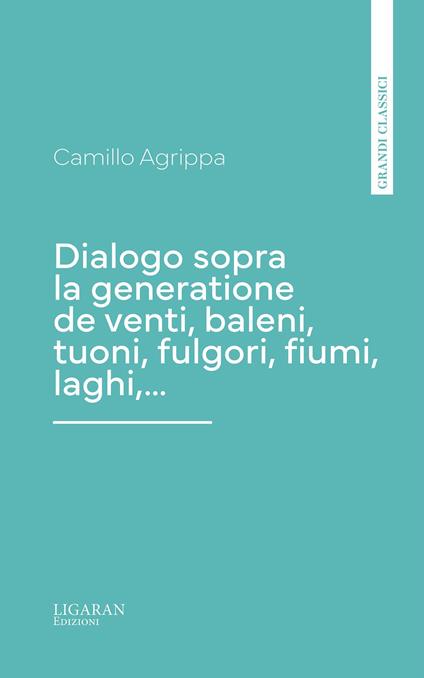 Dialogo sopra la generatione de venti, baleni, tuoni, fulgori, fiumi, laghi,… - Camillo Agrippa - ebook