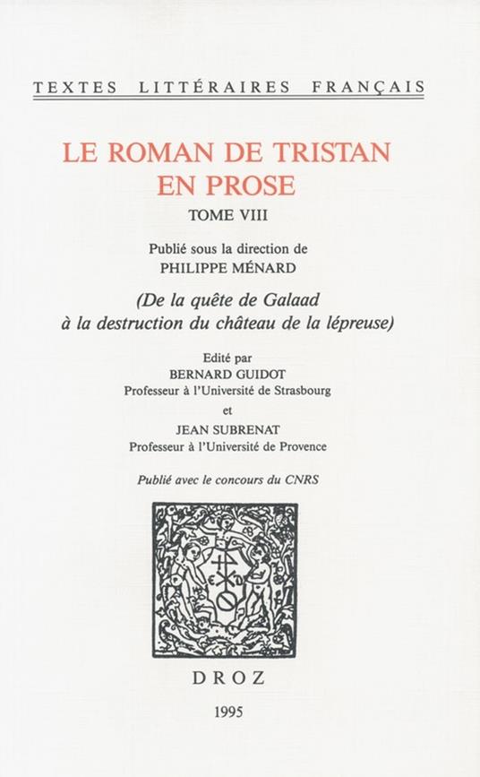 Le roman de Tristan en prose
