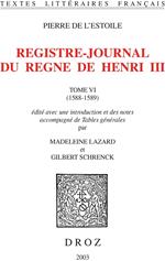 Registre-journal du règne de Henri III