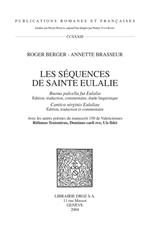 Les Séquences de Sainte Eulalie : 