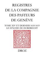 Registres de la Compagnie des pasteurs de Genève au temps de Calvin