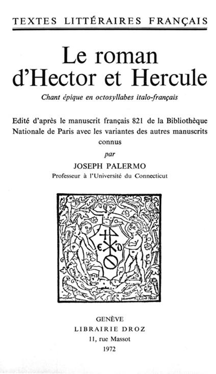 Le Roman d'Hector et Hercule