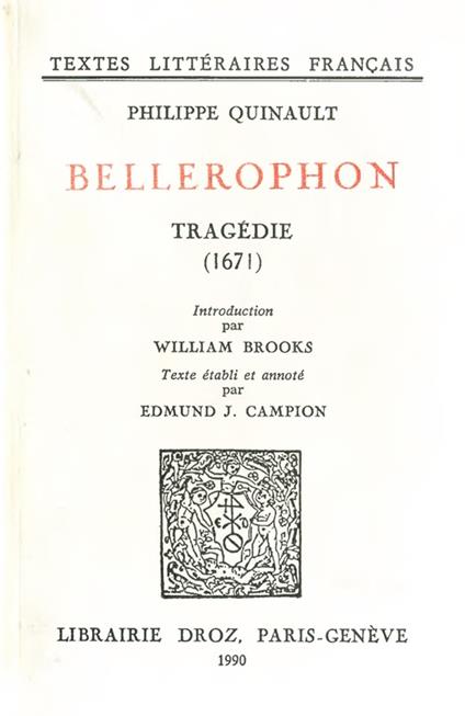 Bellérophon : tragédie (1671)