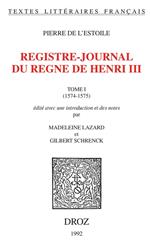 Registre-journal du règne de Henri III