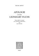 Apologie contre Leonhart Fuchs