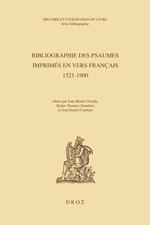 Bibliographie des Psaumes imprimés en vers français