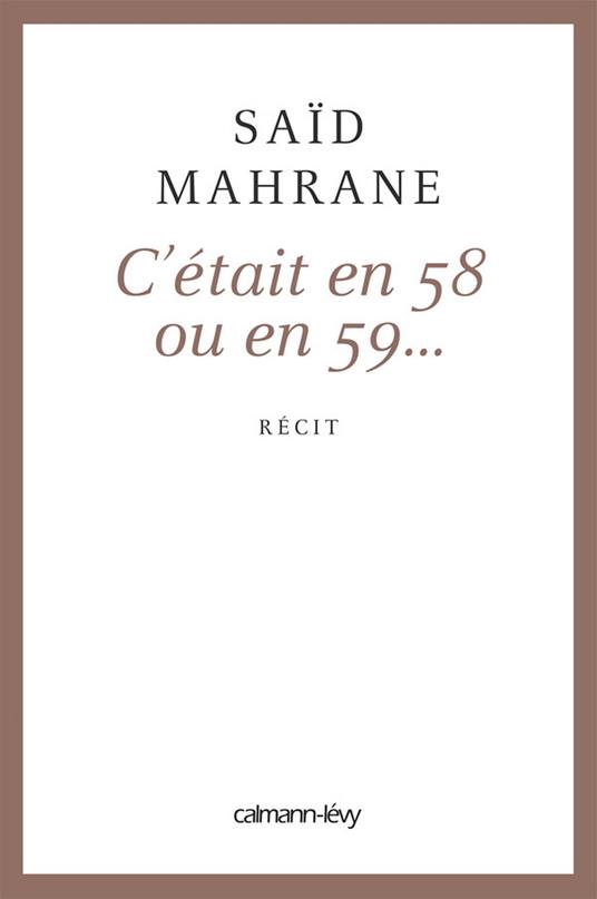C'était en 58 ou 59...