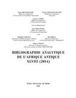 Bibliographie analytique de l'Afrique antique XLVIII (2014)