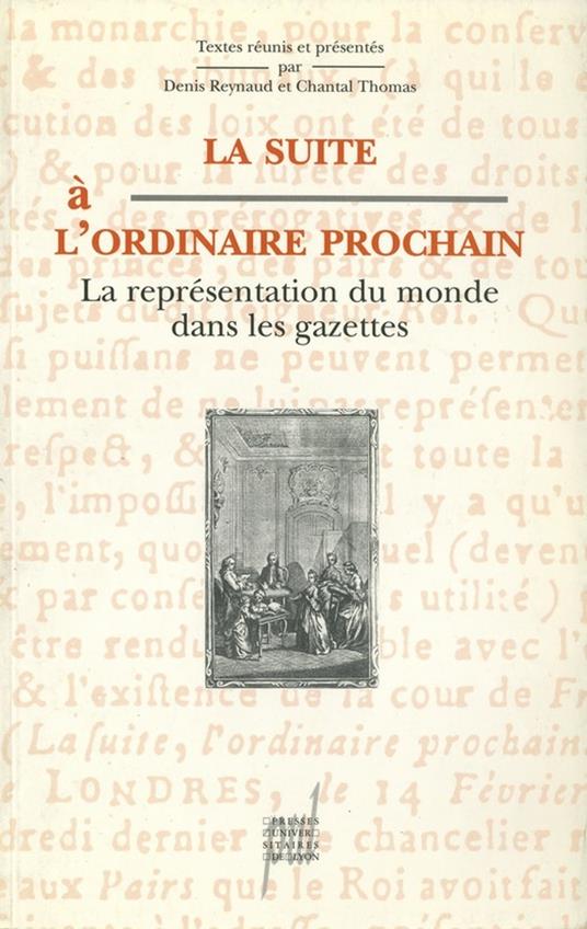 La Suite à l'ordinaire prochain