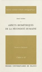 Aspects biométriques de la fécondité humaine