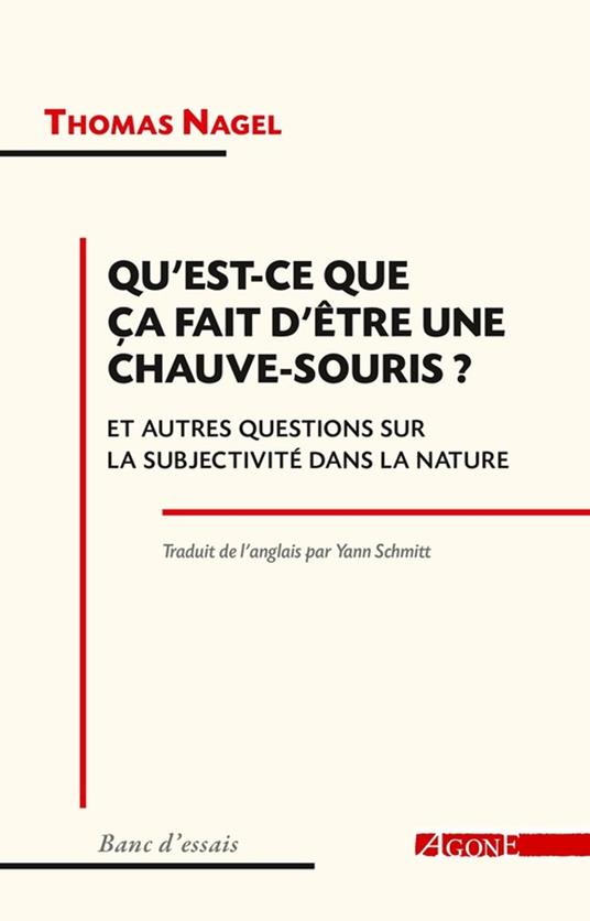Qu’est-ce que ça fait d’être une chauve-souris ?
