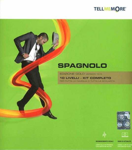 Tell me more. Spagnolo. 10 livelli. kit completo. Ediz. gold. DVD-ROM - copertina