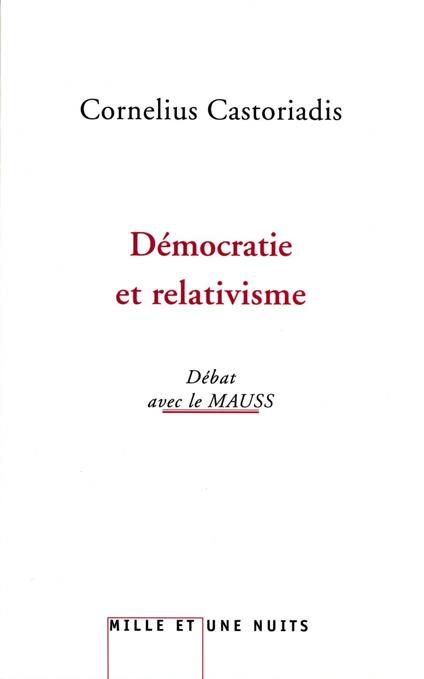 Démocratie et relativisme
