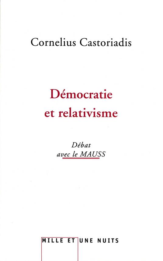 Démocratie et relativisme