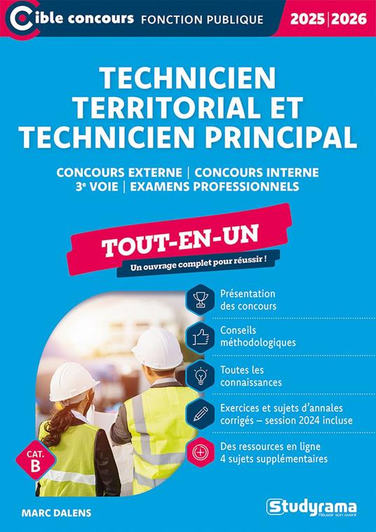 Technicien territorial et technicien principal - Tout-en-un - Catégorie B - Édition 2025-2026