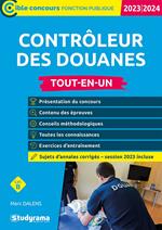 Contrôleur des douanes – Tout-en-un - Catégorie B – Concours 2023-2024