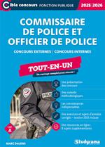 Commissaire de police et officier de police - Tout-en-un - Catégorie A - Concours 2025-2026
