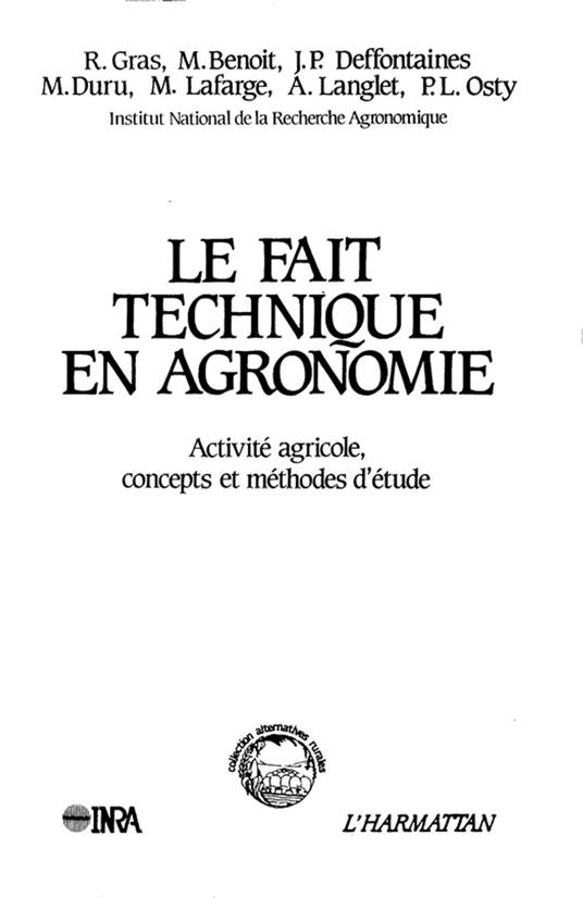 Fait technique en agronomie