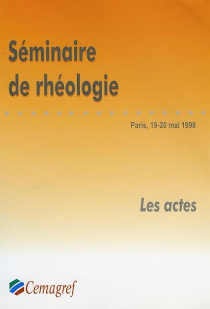 Séminaire de rhéologie