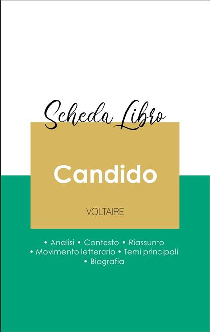 Scheda libro Candido (analisi letteraria di riferimento e riassunto completo) - Voltaire - ebook