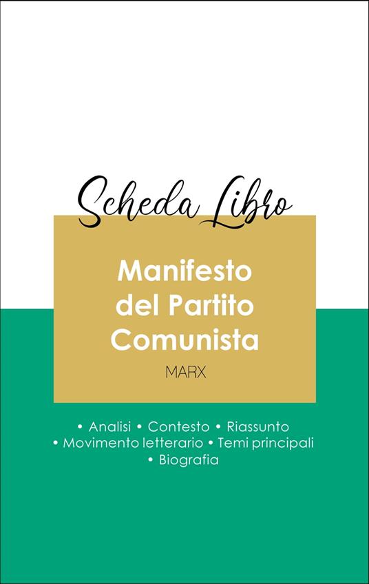 Scheda libro Manifesto del Partito Comunista (analisi letteraria di riferimento e riassunto completo) - Karl Marx - ebook