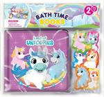 Land of Unicorns: Bath Time Books: with Suction Cups and Mesh Bag