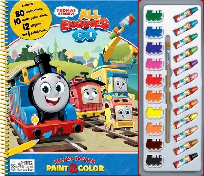 Mattel Thomas All Engines Deluxe Poster Paint & Color - cover